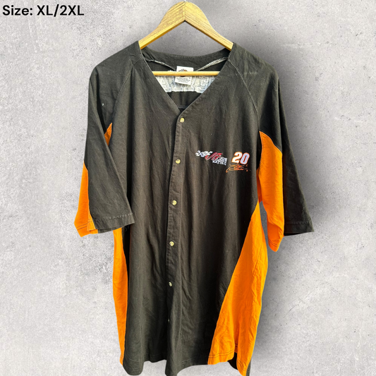 Tony Stewart Joe Gibbs Racing Winners Circle NASCAR Vintage Shirt Jersey