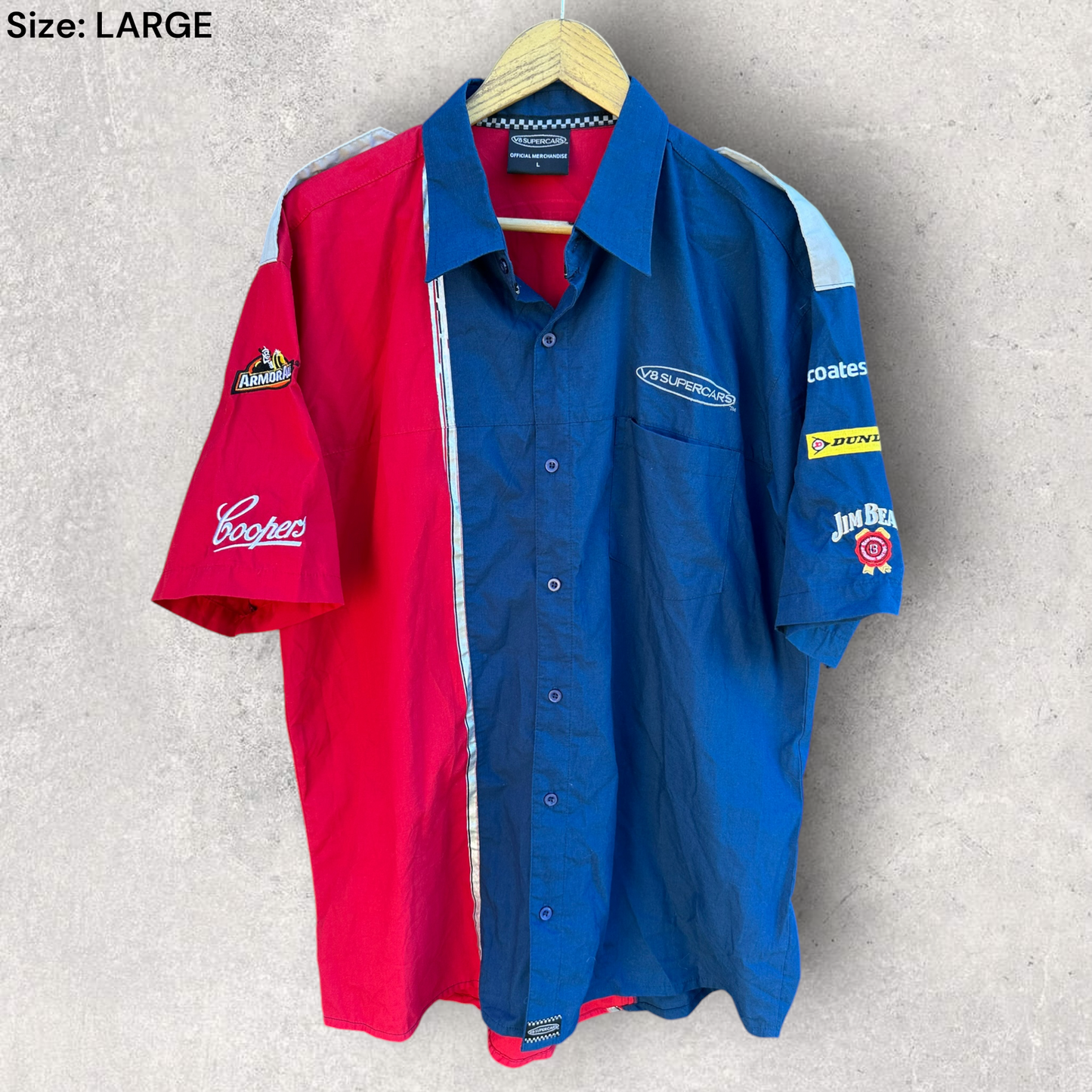 V8 Supercars Official Merchandise Mechanic Button Up Shirt