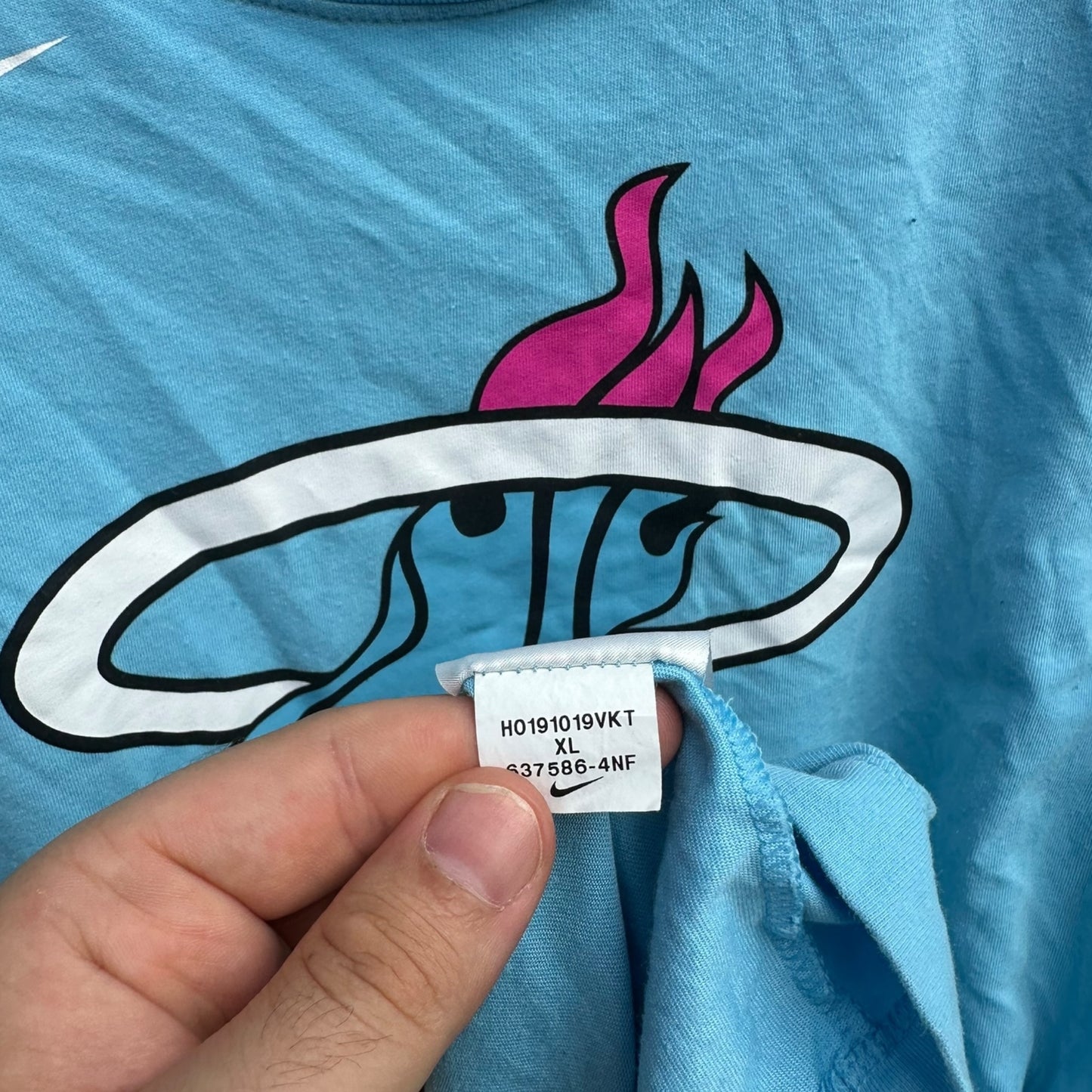 MIAMI HEAT VICE BLUE NIKE SHORT SLEEVED SHIRT