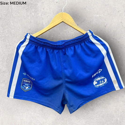 NARELLAN JETS ISC MATCHWORN RUGBY LEAGUE SHORTS