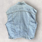 LEVI STRAUSS DENIM DISTRESSED BLUE VEST