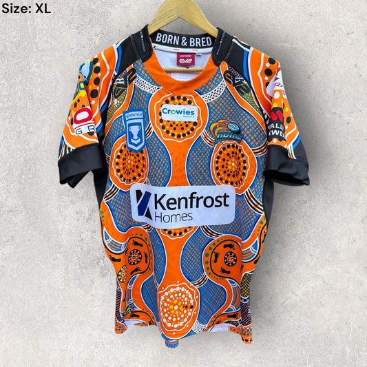 NORTHERN PRIDE 2025 INDIGENOUS ROUND MATCH WORN JERSEY TOM CHESTER