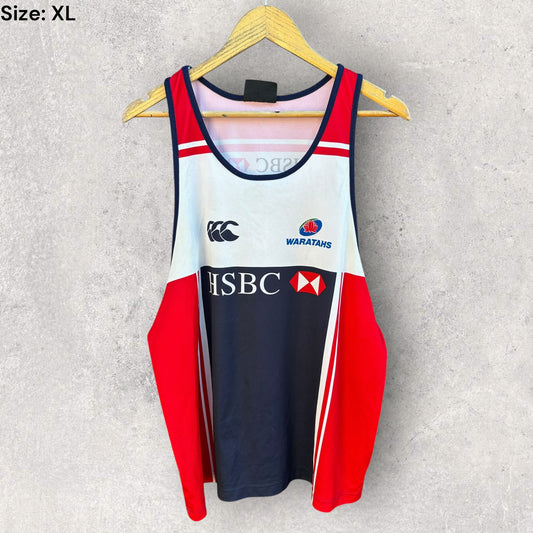 NSW WARATAHS CANTERBURY VINTAGE TRAINING SUPER RUGBY SINGLET