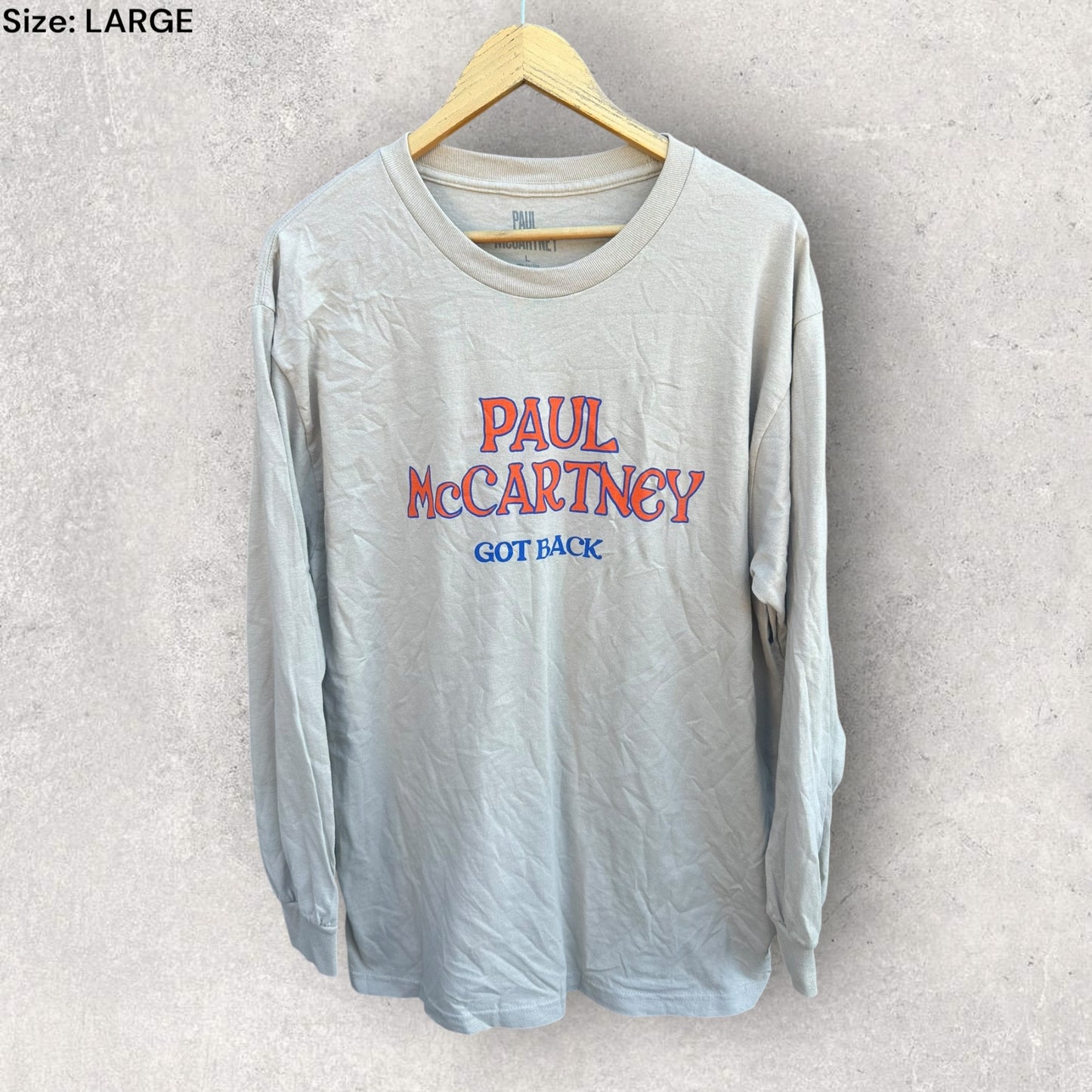 PAUL McCARTNEY GOT BACK 2023 TOUR LONG SLEEVE SHIRT