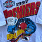 ADELAIDE CROWS 1997 PREMIERS AFL GREY DEADSTOCK T-SHIRT FULL BOAR