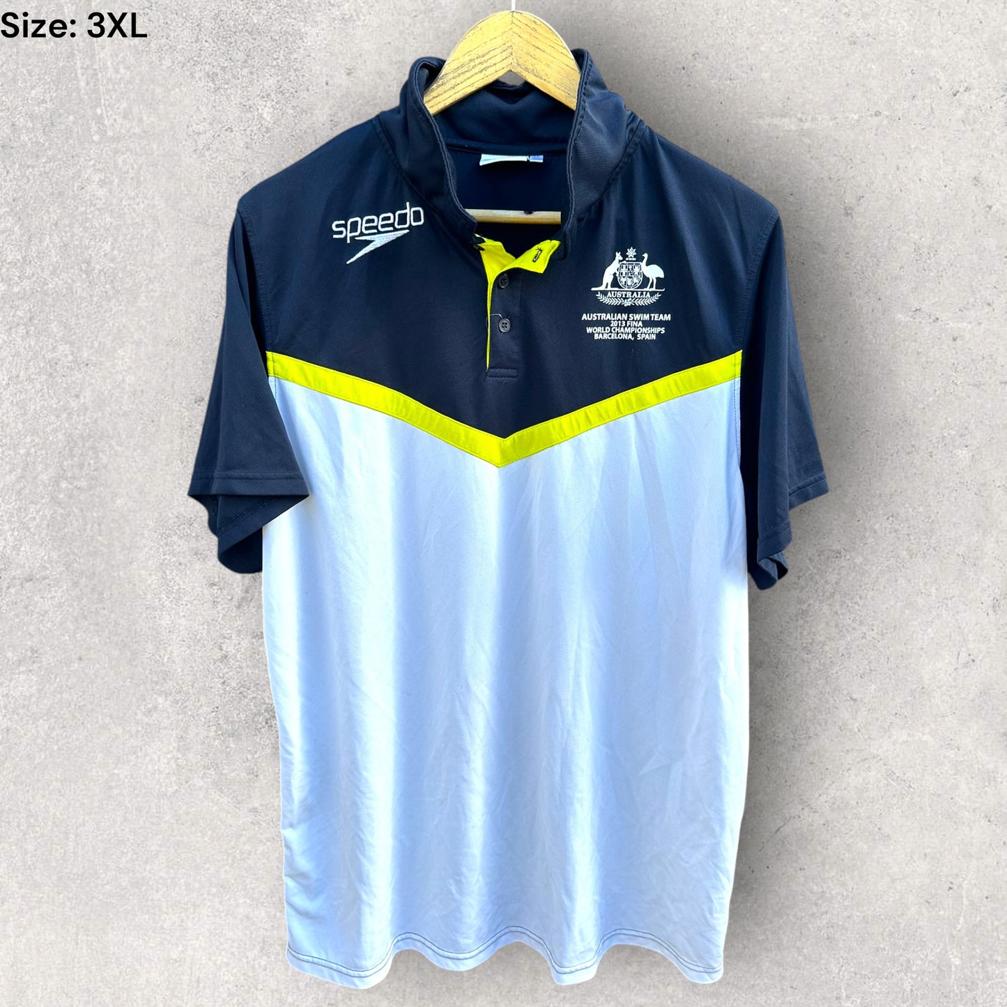 Australian Swim team 2013 FINA world championships Barcelona polo shirt