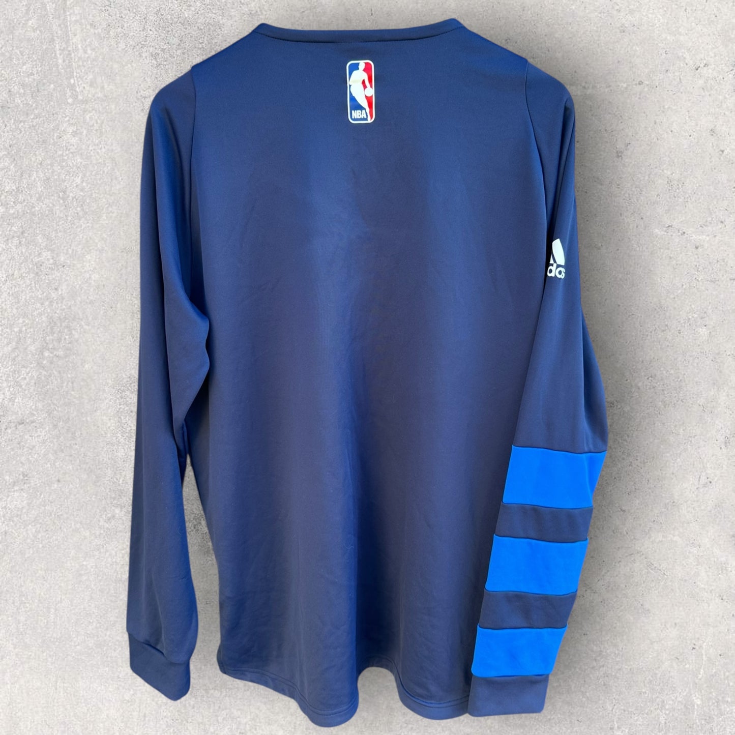 DALLAS MAVERICKS ADIDAS LONG SLEEVE WARM UP TOP