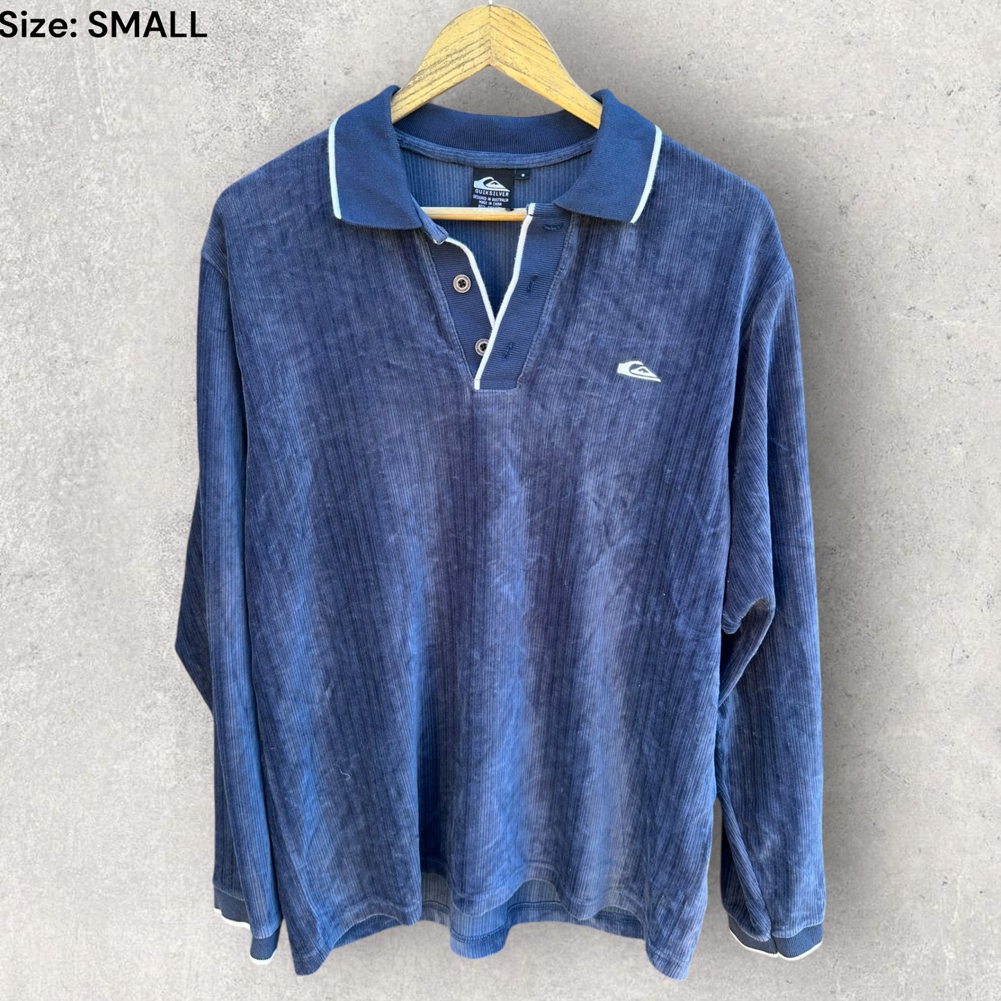 Quiksilver Blue Long Sleeve Surfwear shirt