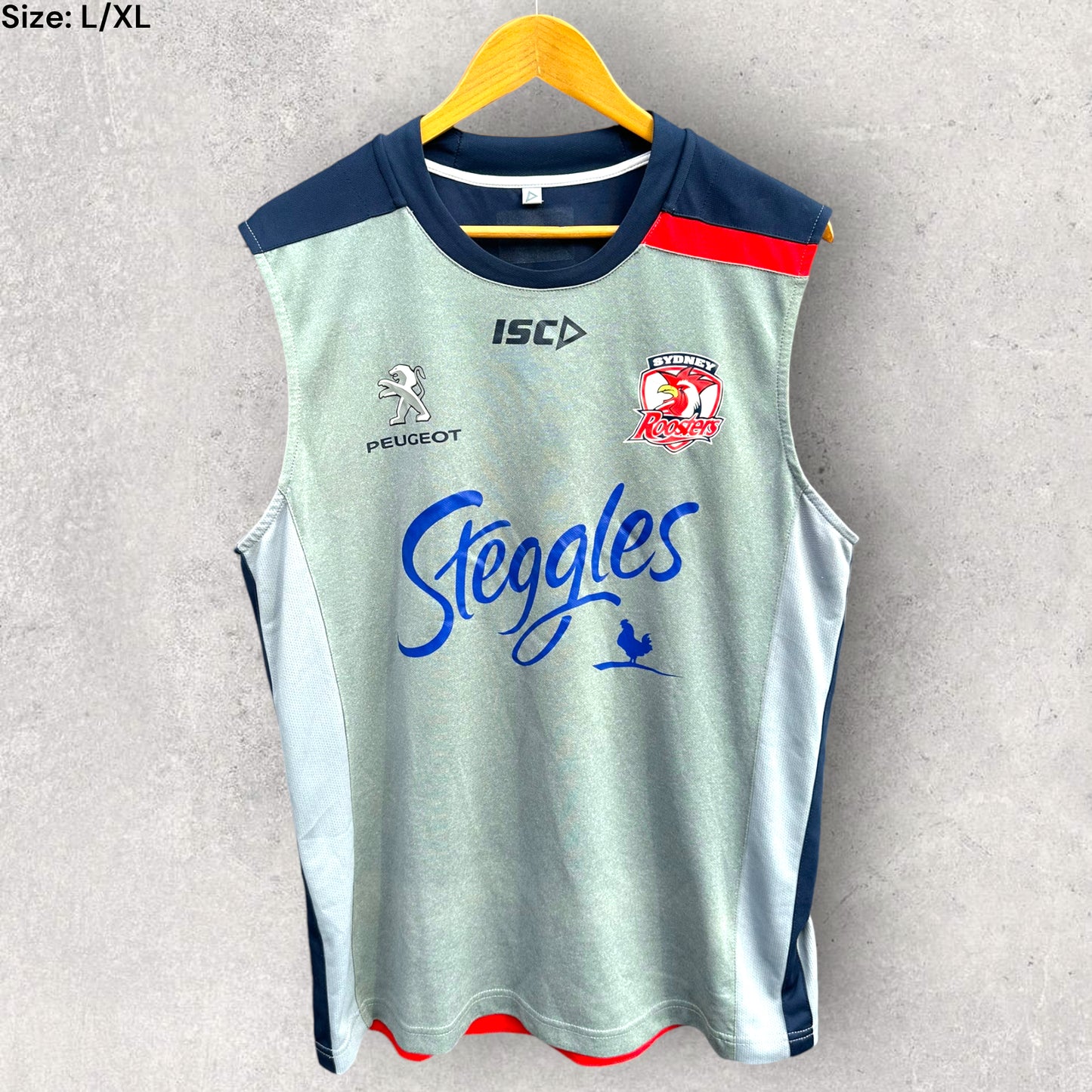 SYDNEY ROOSTERS ISC GREY TRAINING SHIRT