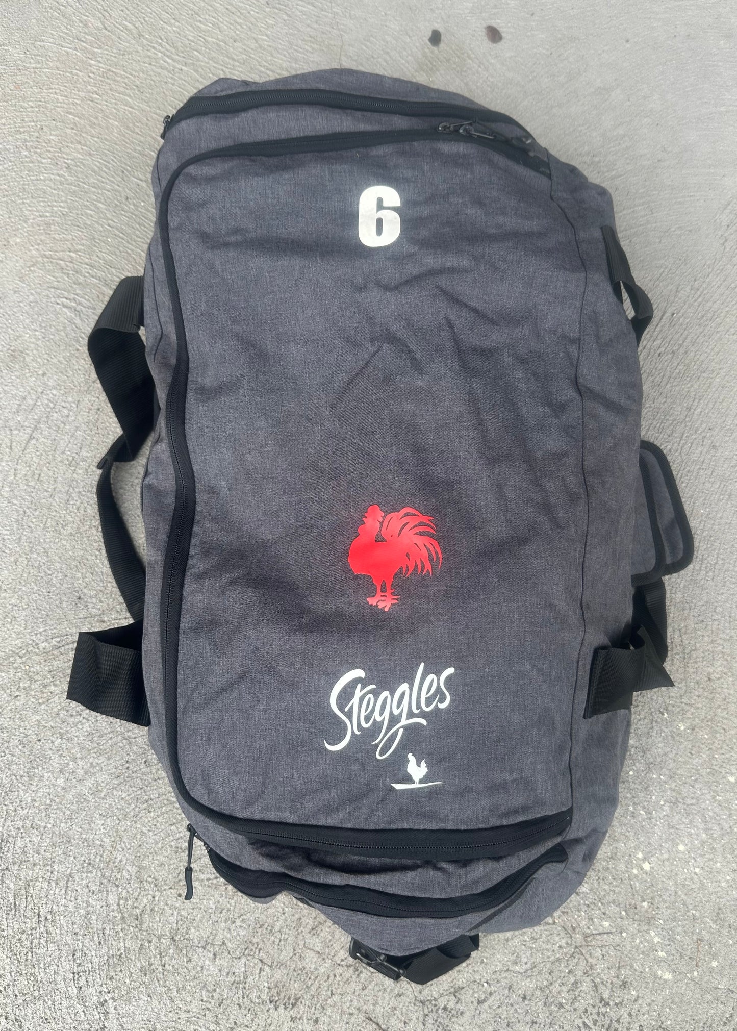 Sydney Roosters Player ISC Duffel/Gym Bag Issued to Poasa Faamausili