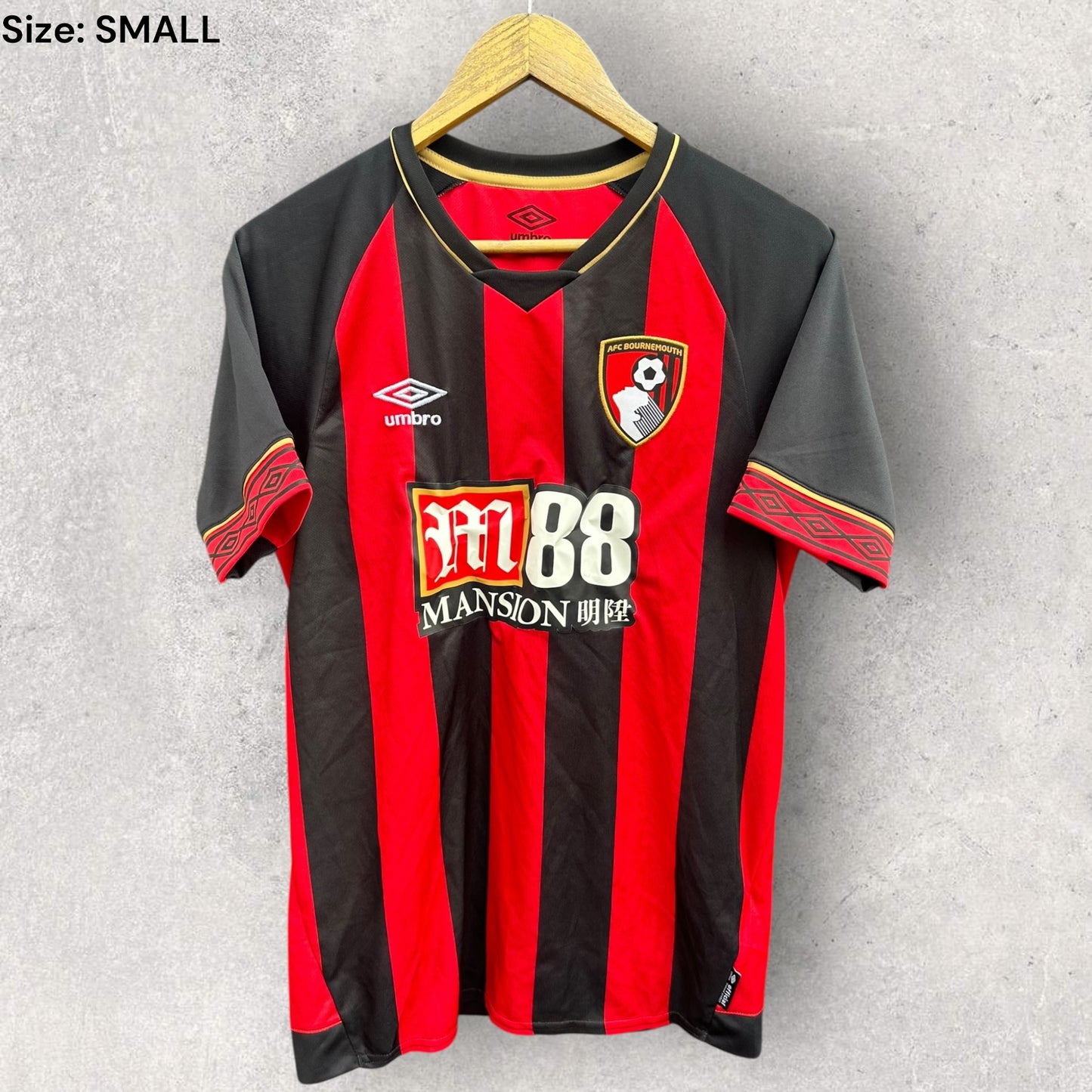 AFC BOURNEMOUTH 2018-2019 HOME UMBRO FOOTBALL JERSEY