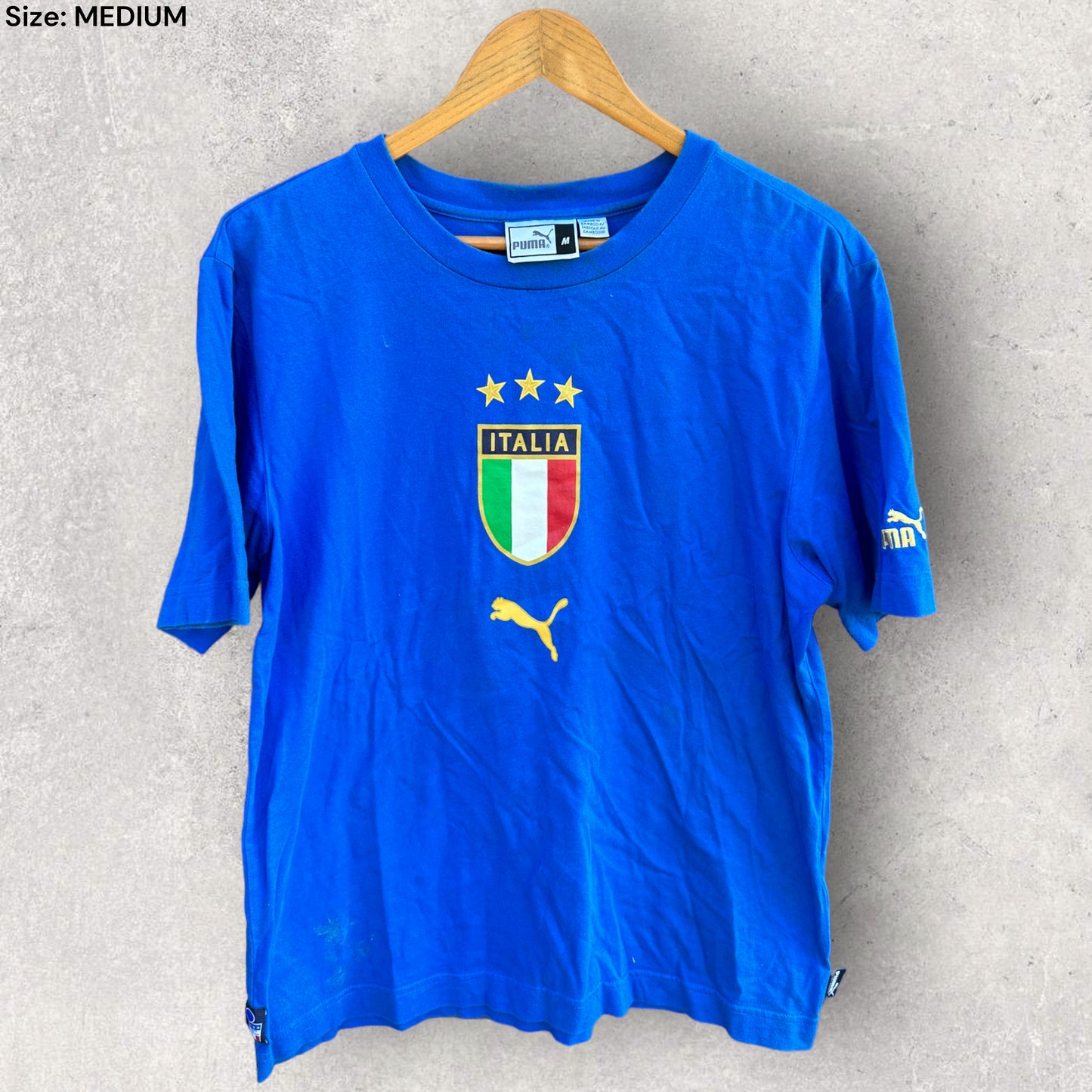 ITALY FOOTBALL VINTAGE PUMA T-SHIRT