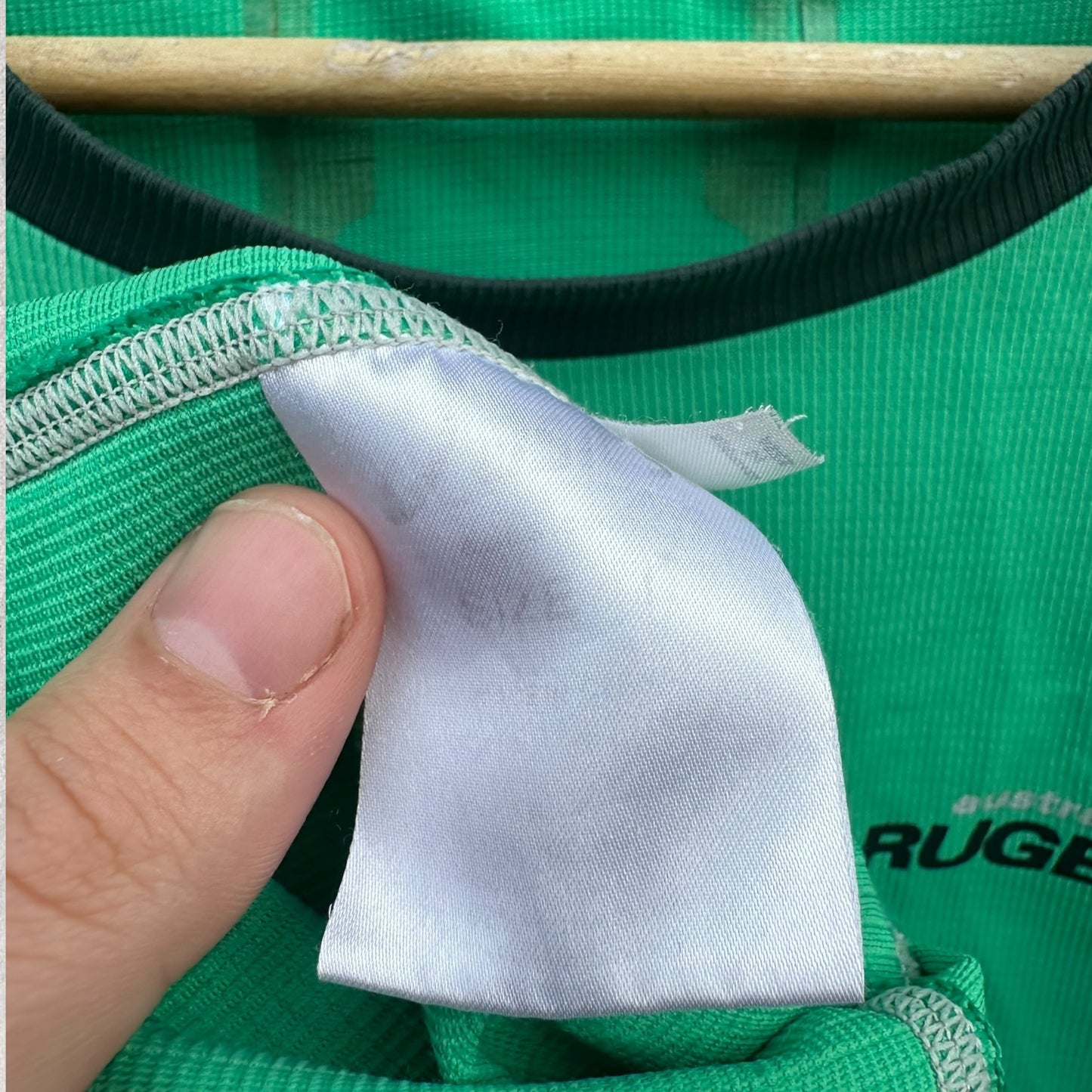 Rugby Australia ASICS Long Sleeve Green Training Shirt
