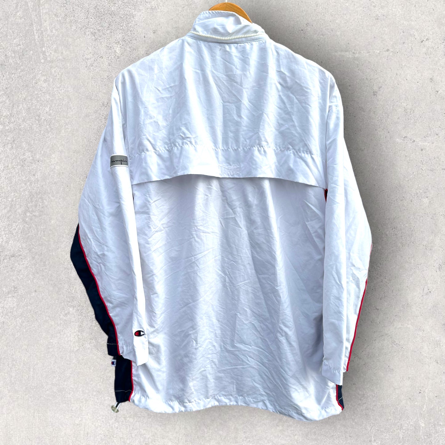 CHAMPION WHITE WINDBREAKER JACKET