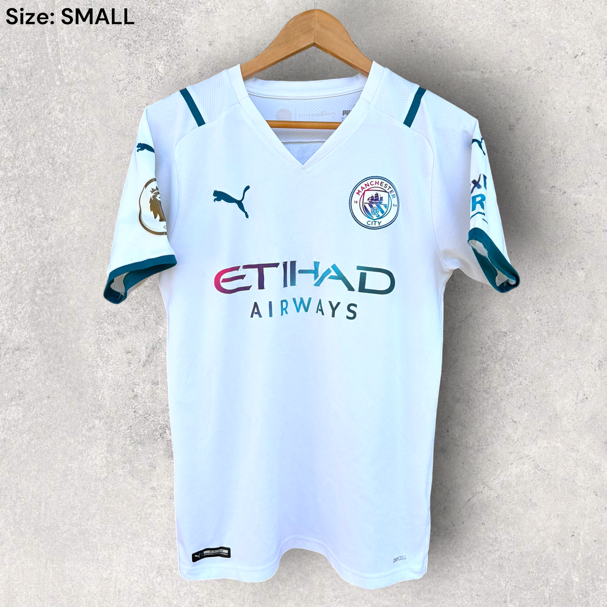 Kevin De Bruyne Manchester City 2021-2022 Puma Away Football Jersey