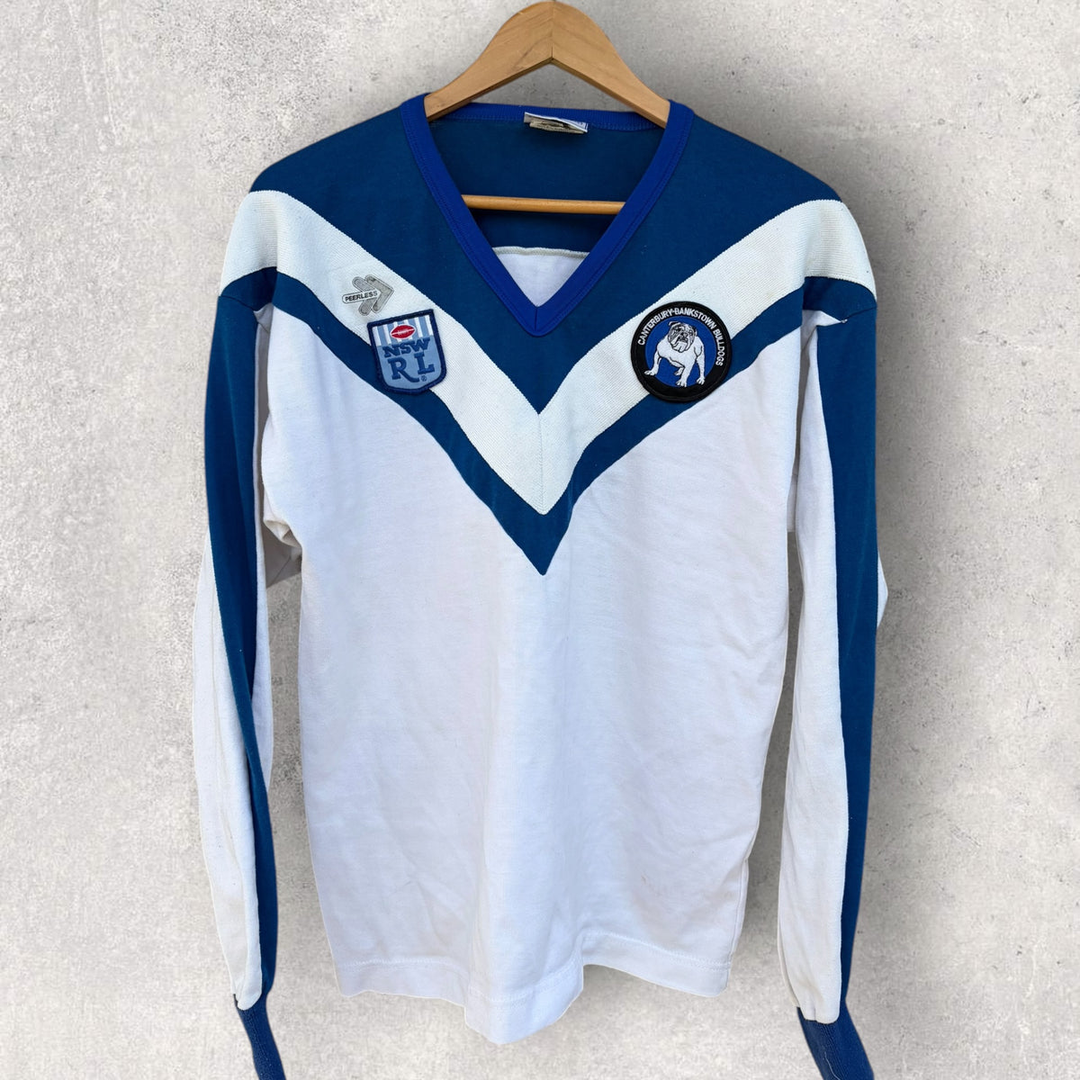 Canterbury Bulldogs Vintage Nswrl Cotton Peerless Rugby League Jersey