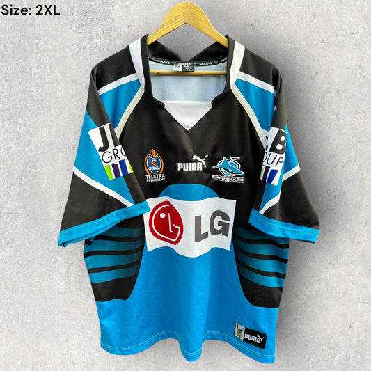 CRONULLA SHARKS 2004 HOME PUMA VINTAGE NRL JERSEY