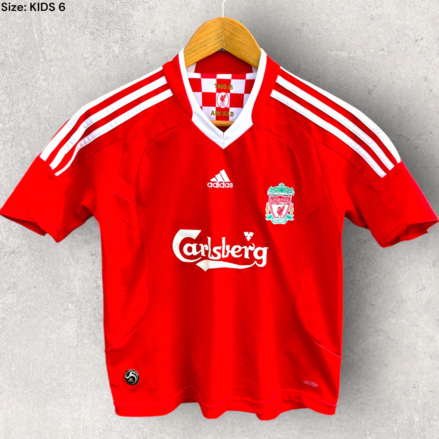 STEVEN GERRARD LIVERPOOL FC 2008 KIDS HOME JERSEY