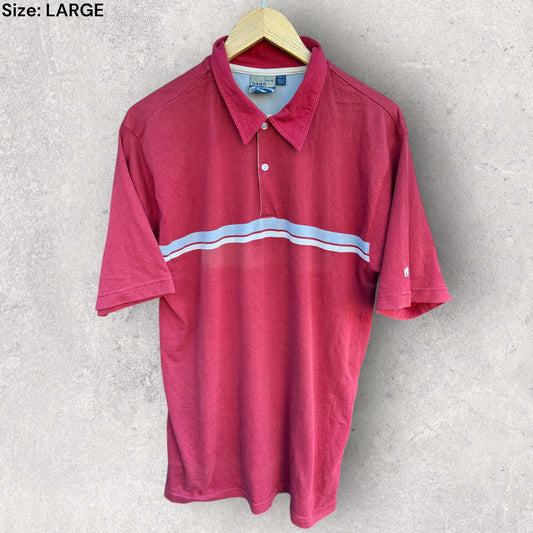 HANG TEN VINTAGE RED POLO SHIRT