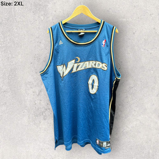 GILBERT ARENAS WASHINGTON WIZARDS ADIDAS JERSEY