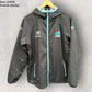 CRONULLA SHARKS X-BLADES BLACK FULL ZIP WINDBREAKER HOODED JACKET