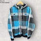 CRONULLA SHARKS X-BLADES TARTAN HOODED JACKET PLAYER ISSUED