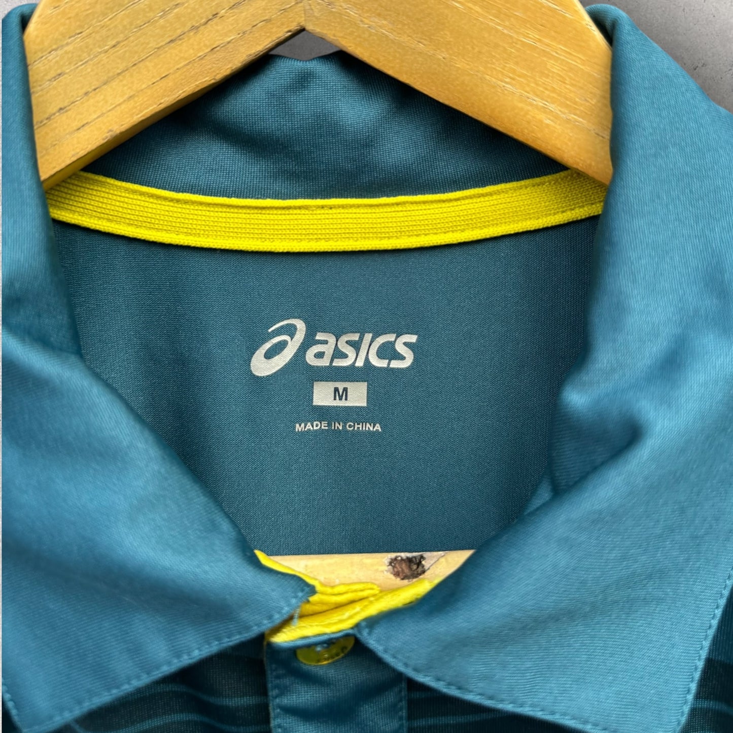RUGBY AUSTRALIA ASICS GREEN POLO SHIRT
