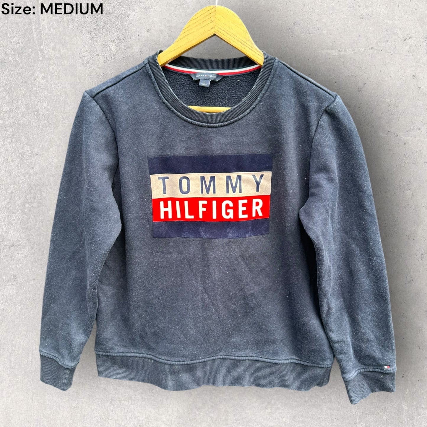 TOMMY HILFIGER BLUE PULLOVER JUMPER