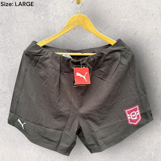 QUEENSLAND MAROONS PUMA STATE OF ORIGIN U19 EMERGING CAMP BLACK TRAINING SHORTS