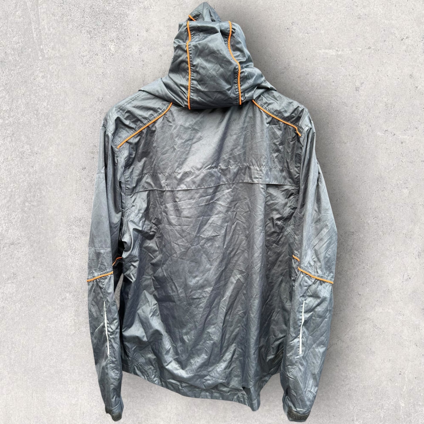 GWS GIANTS BLK GREY HOODED AFL JACKET