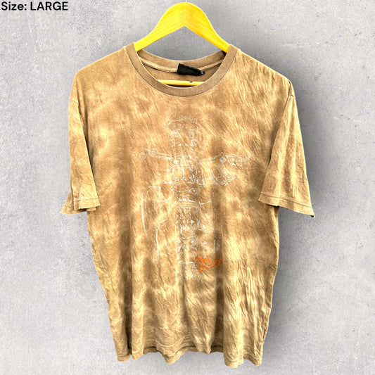 BILLABONG VINTAGE BROWN TIE DYE EFFECT SHIRT