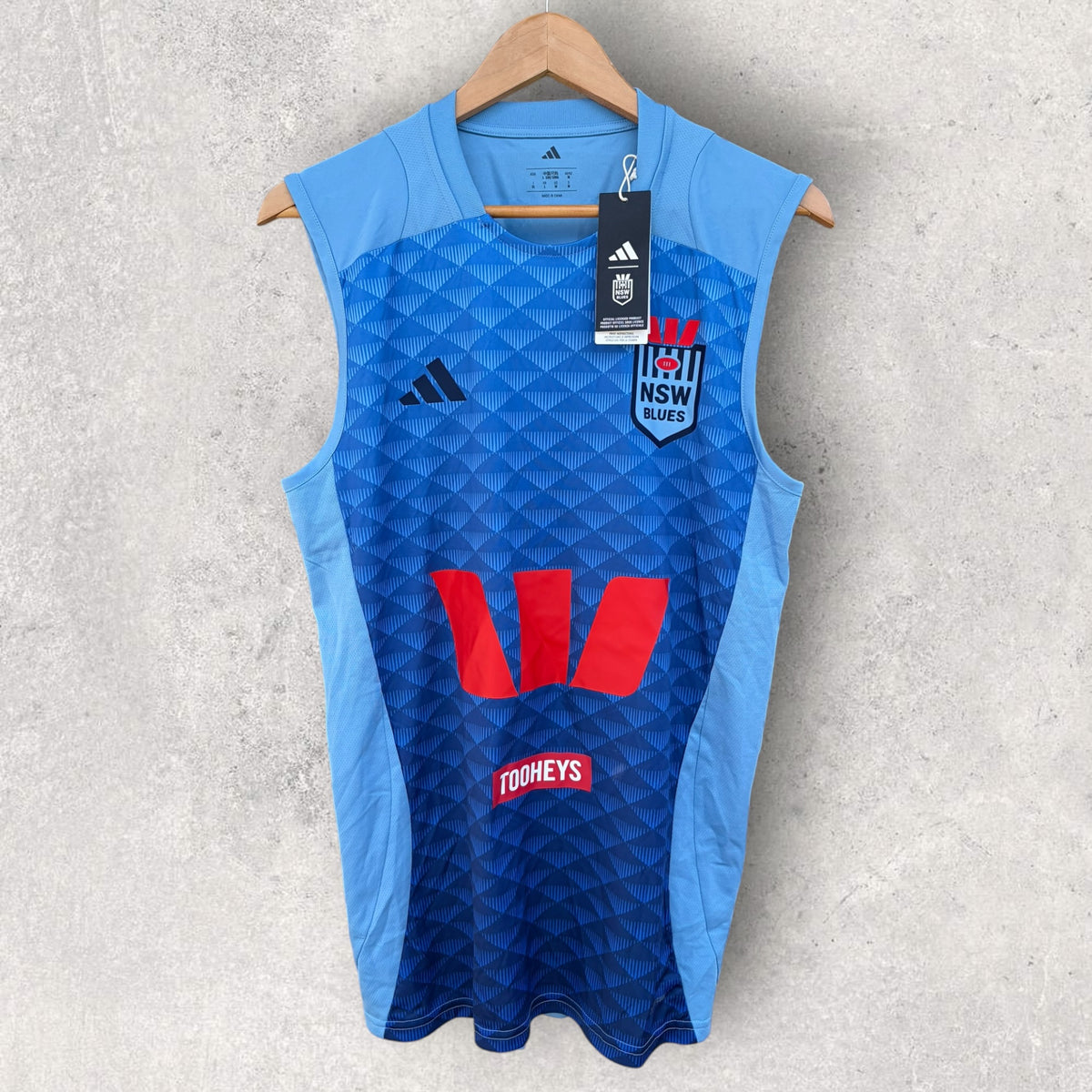 NSW Blues Adidas 2025 Training Singlet Brand New With Tags