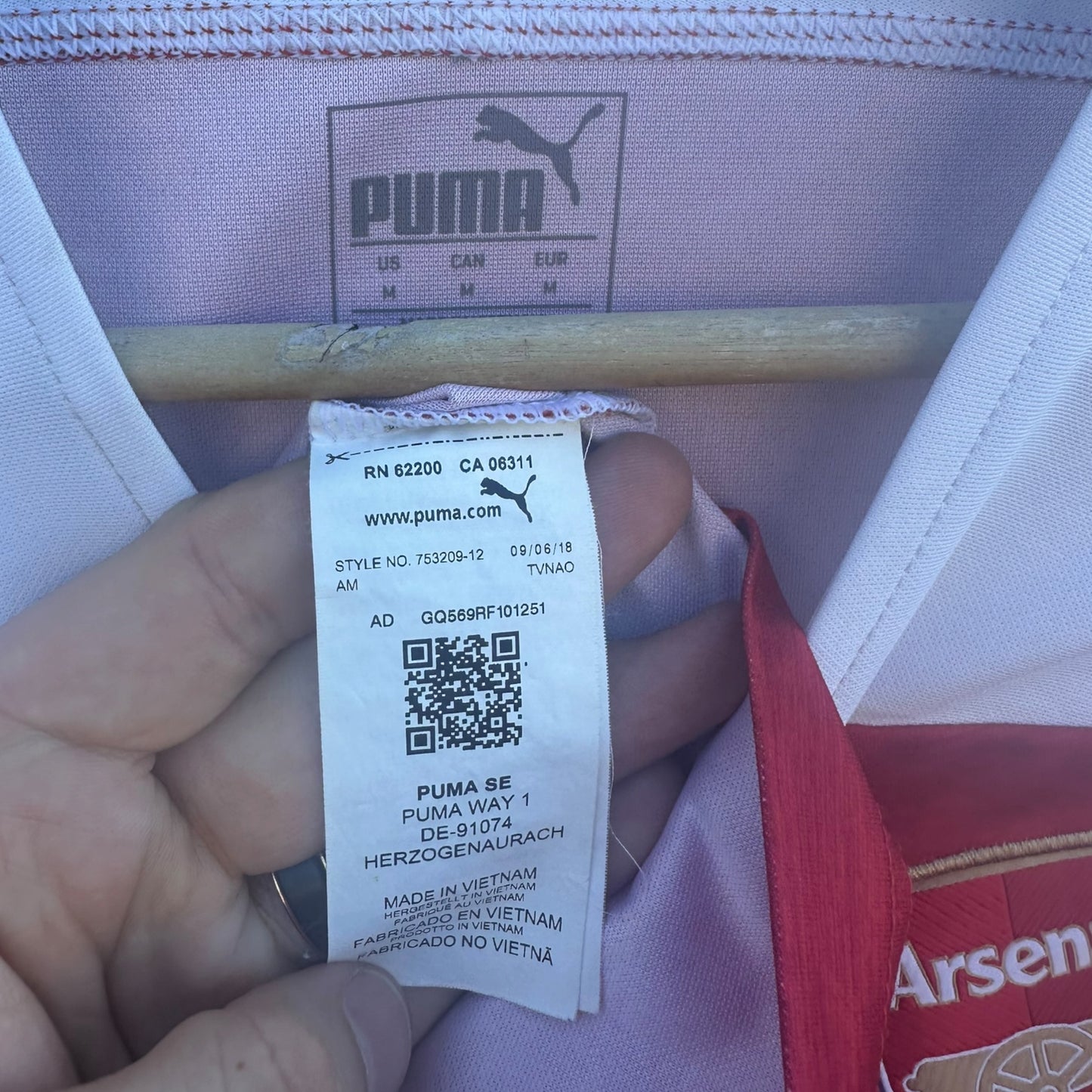 Arsenal FC 2018-2019 Puma Home Football Jersey