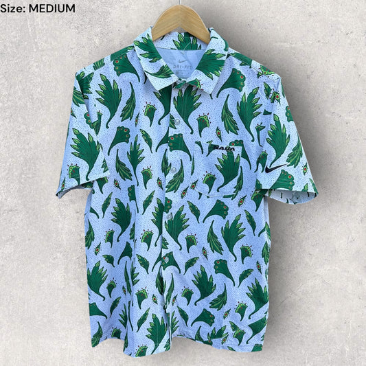 NIKE NIGERIA WOVEN SKATE TOP WHITE & GREEN