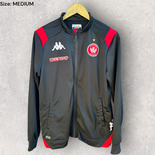 Western Sydney Wanderers Kappa Full Zip Black A league Jacket