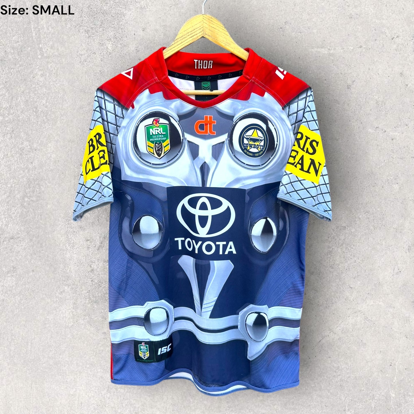 NORTH QUEENSLAND COWBOYS 2015 THOR MARVEL JERSEY