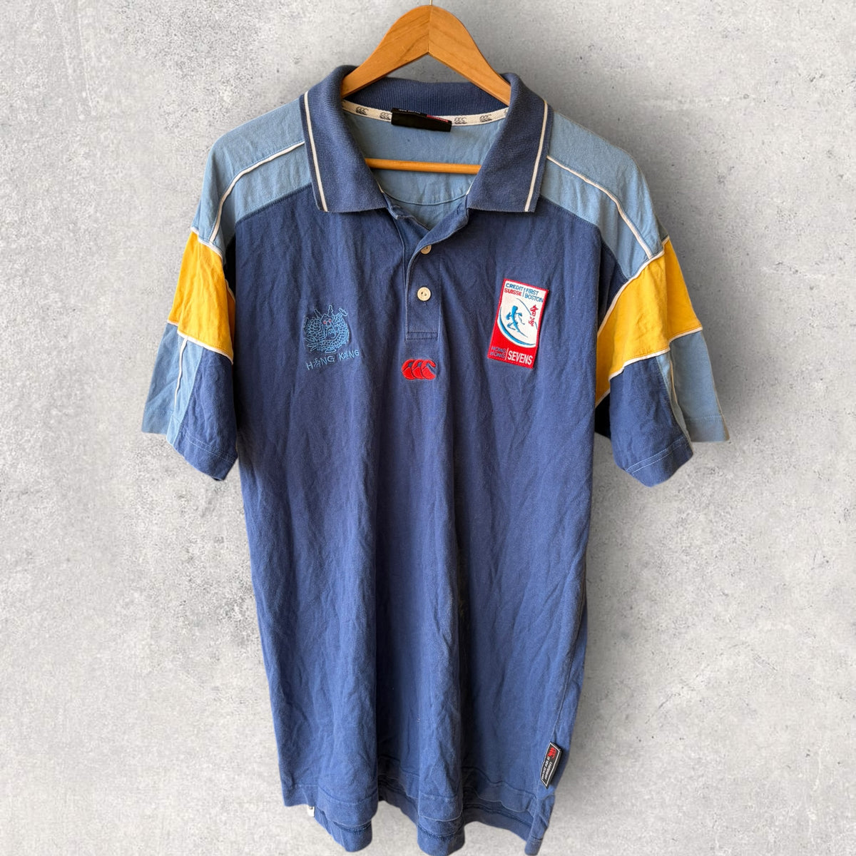 Hong Kong Sevens Canterbury Vintage Blue Rugby Union Jersey