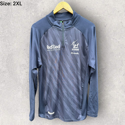 Melbourne Storm Long Sleeve Shirt Player Issued To Kane Bradley