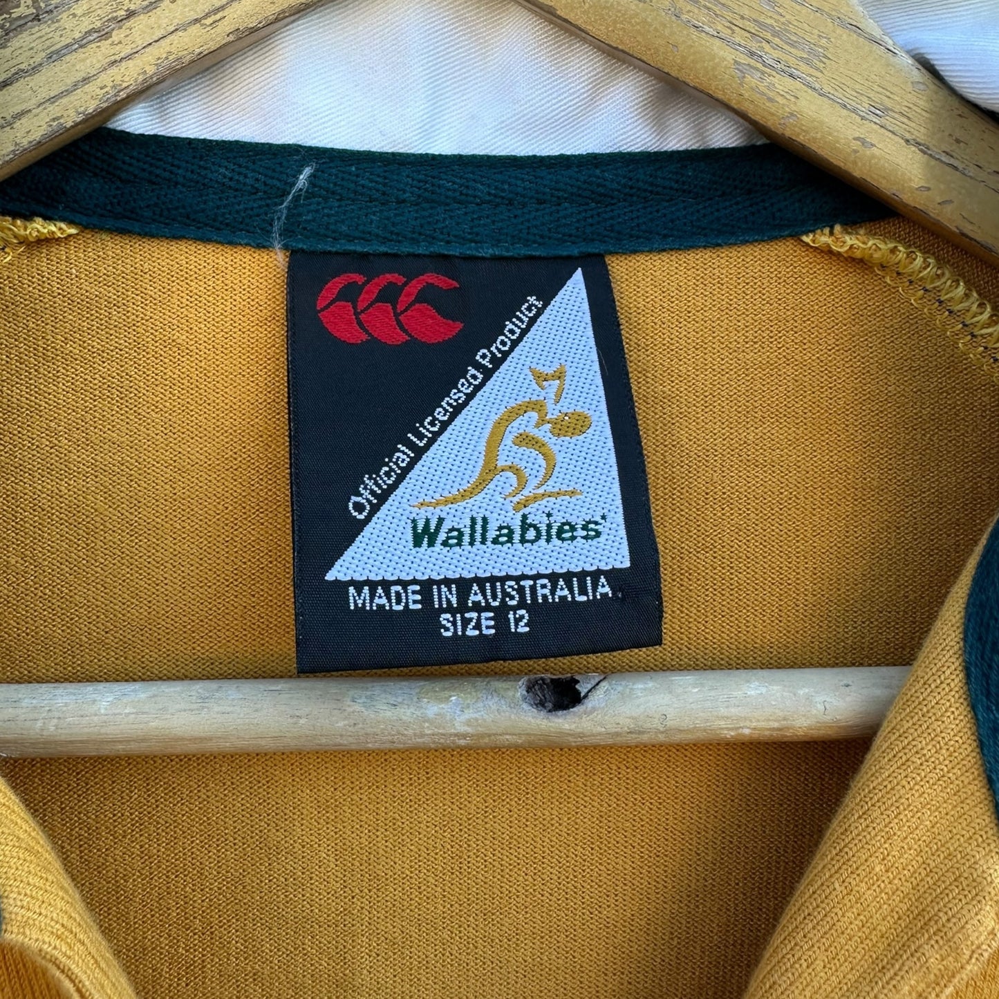 Australian Wallabies 2003 Rugby World Cup Vintage Womens Long Sleeve Canterbury Jersey