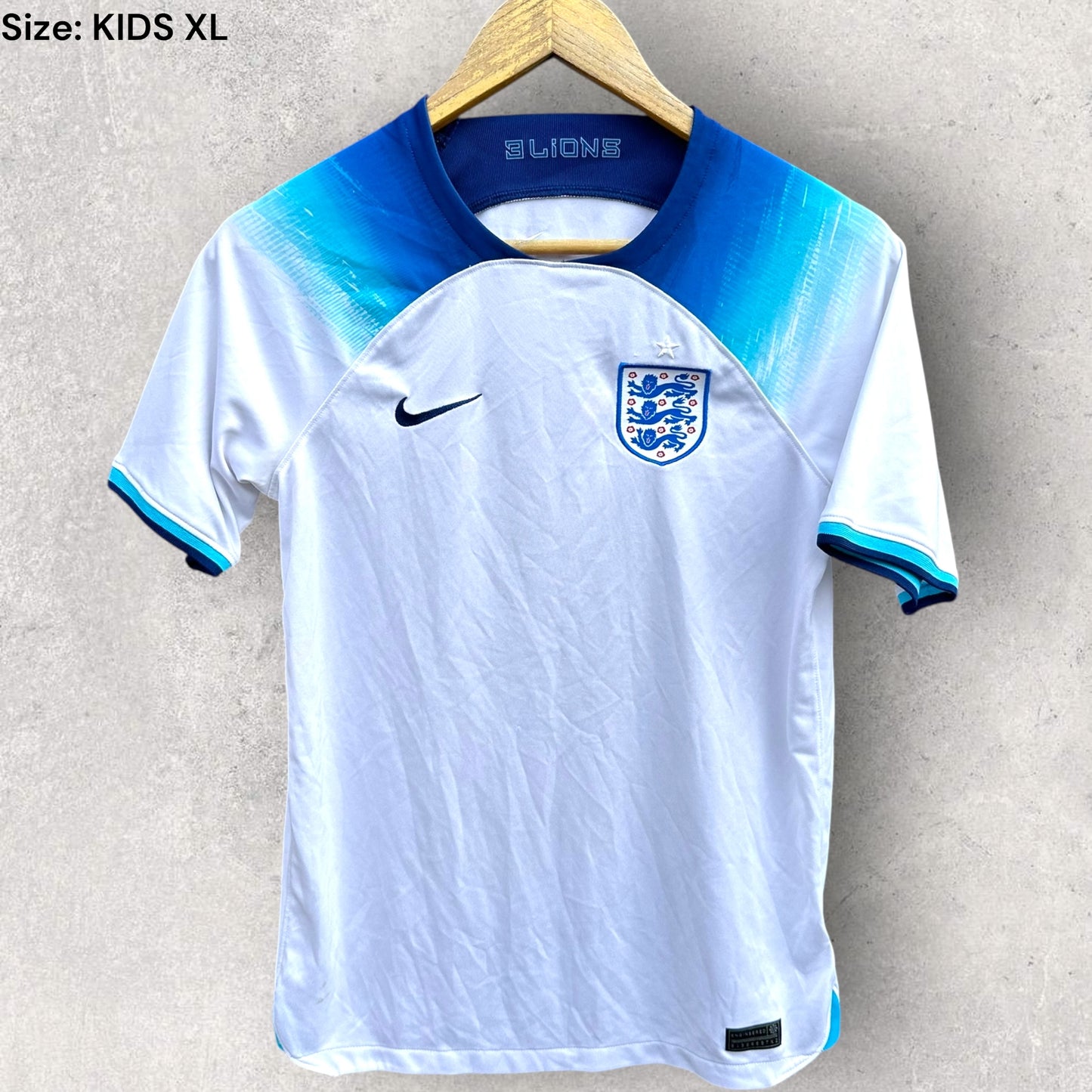 ENGLAND 2022 NIKE WORLD CUP YOUTH FOOTBALL JERSEY
