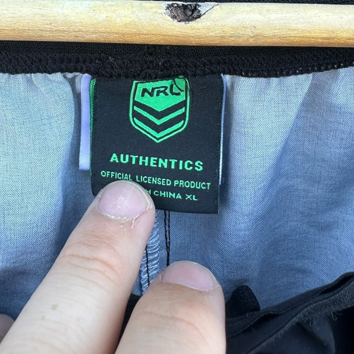 WESTS TIGERS 2025 PLAYER TRAINING SHORTS ISSUED TO REUBEN PORTER