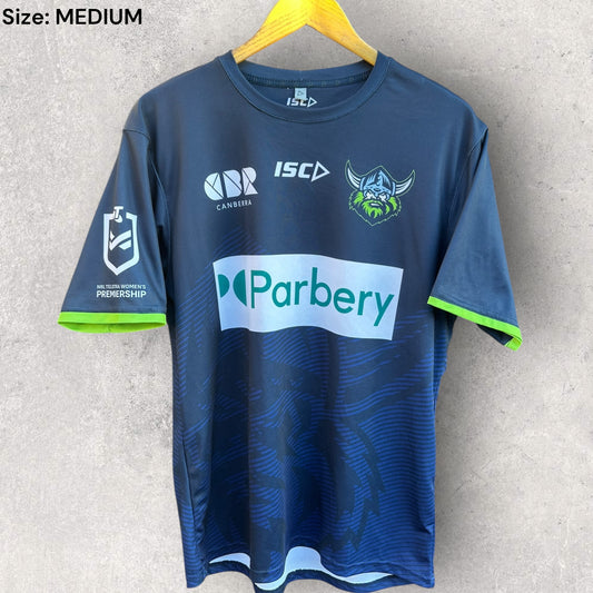 Canberra Raiders ISC Blue NRLW Short Sleeve Mens Training Shirt