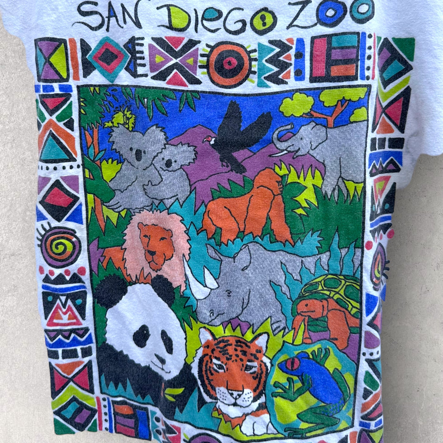 SAN DIEGO ZOO ‘ENDANGERED’ VINTAGE SINGLE STITCHED VINTAGE T-SHIRT