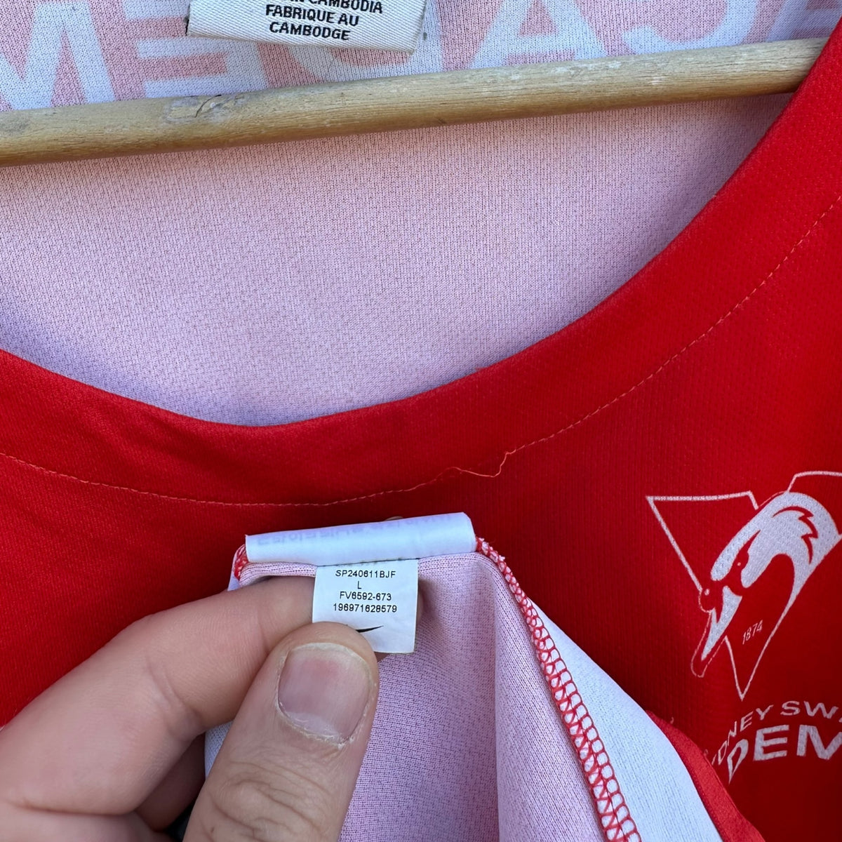Sydney Swans Academy Nike Red Training AFL Singlet