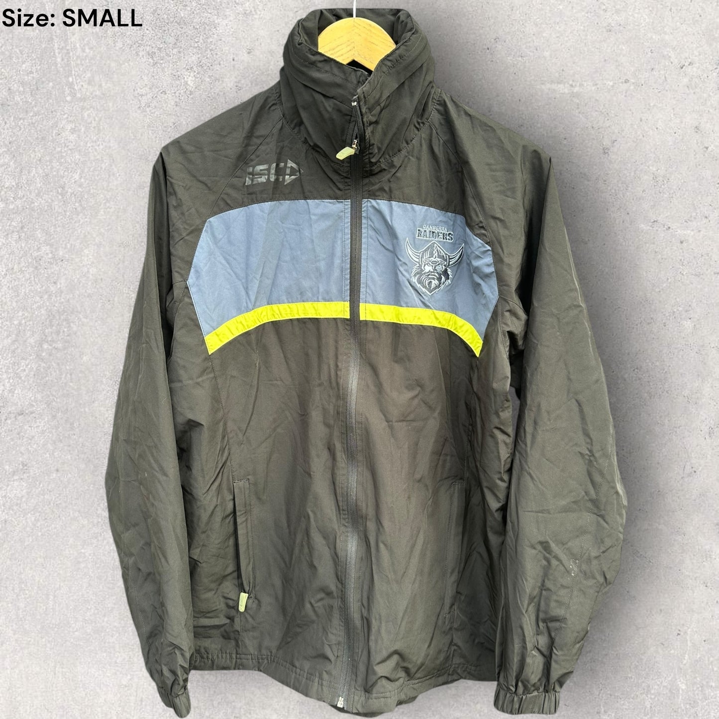 Canberra Raiders ISC Windbreaker Black Hooded Jacket
