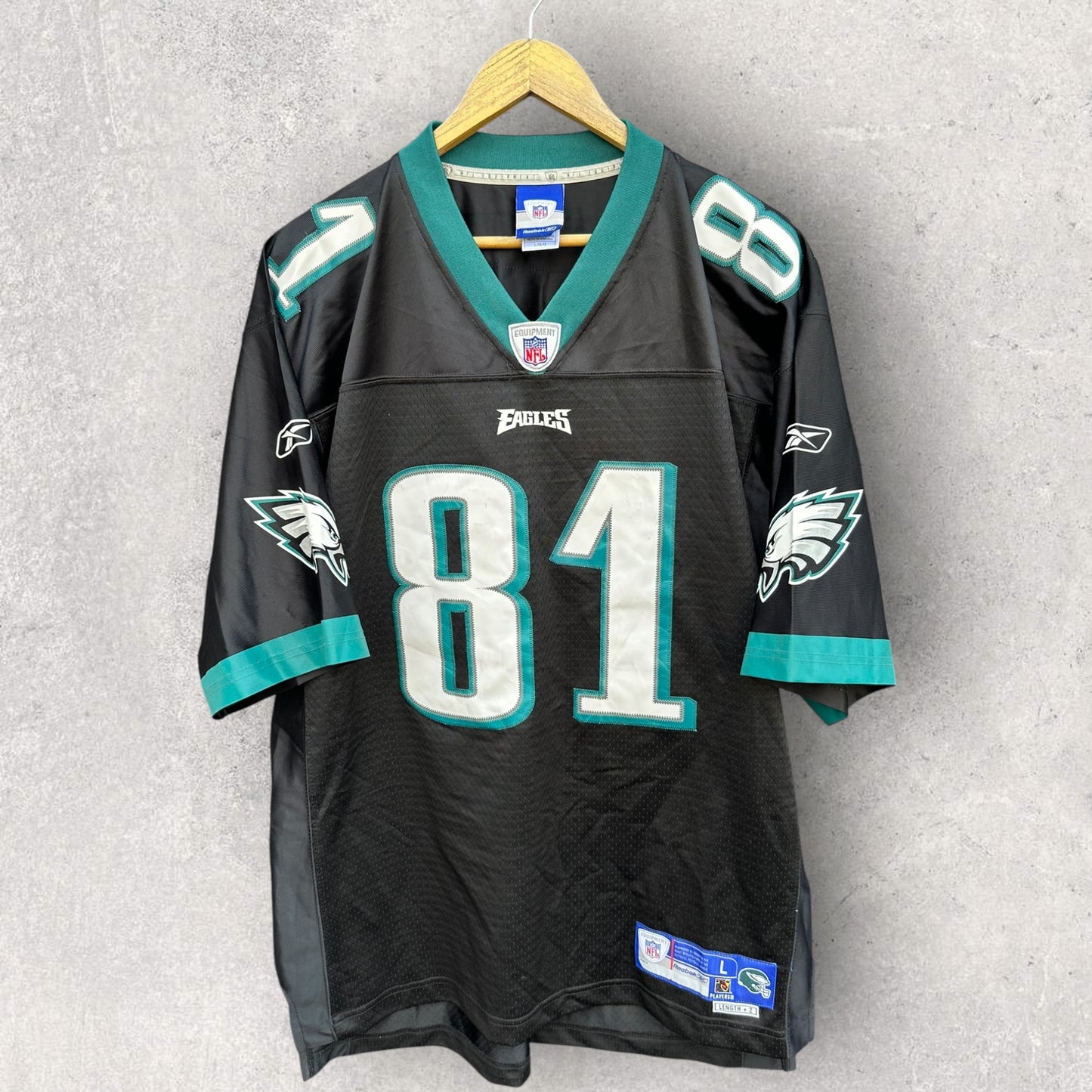 TERRELL OWENS PHILADELPHIA EAGLES REEBOK NFL JERSEY