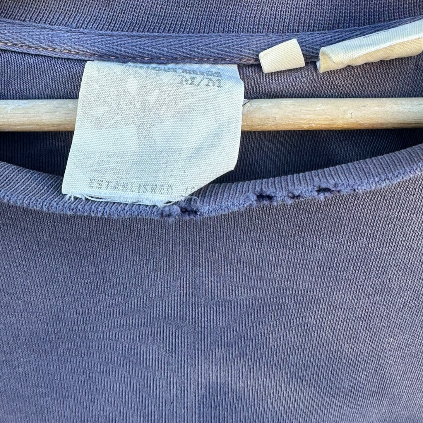 TIMBERLAND VINTAGE BLUE CREW NECK JUMPER