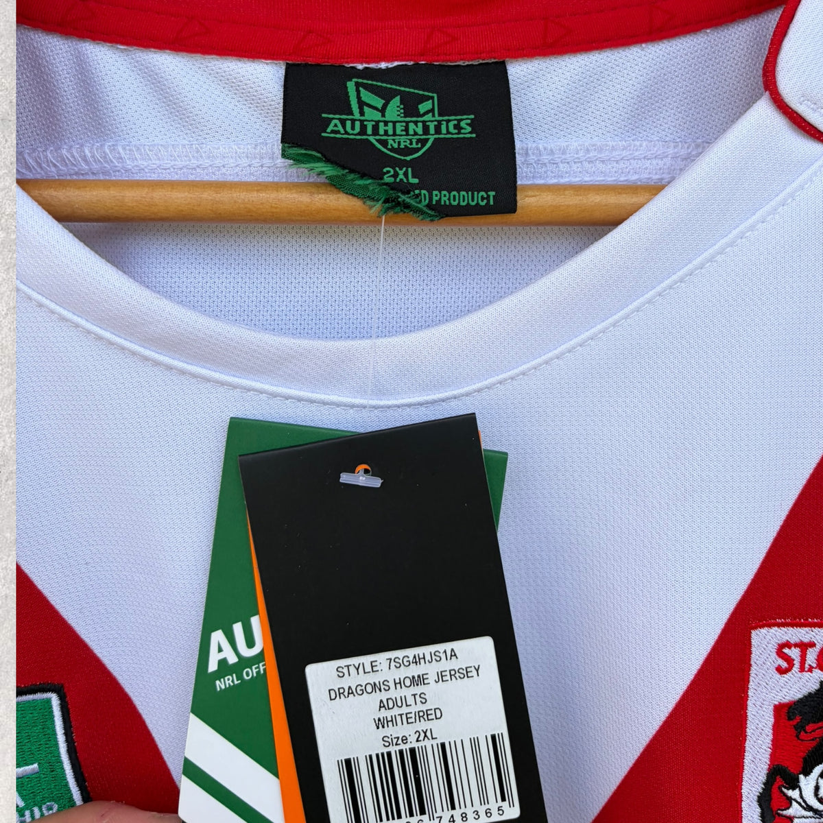 St George Illawarra Dragons 2014 ISC Home Jersey Brand New
