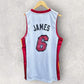 LEBRON JAMES MIAMI HEAT ADIDAS SWINGMAN WHITE NBA JERSEY