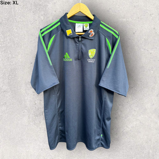 AUSTRALIAN CRICKET ADIDAS NAVY BLUE POLO SHIRT